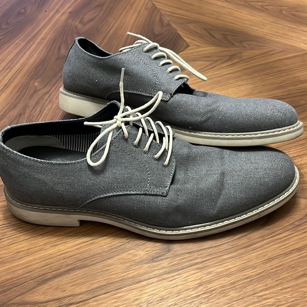 Public Opinion Gray Upper Dress Shoes. Size 12. Light wear.